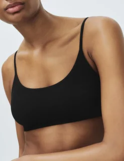 3 Pack Seamless Non Wired Micro Crop Tops