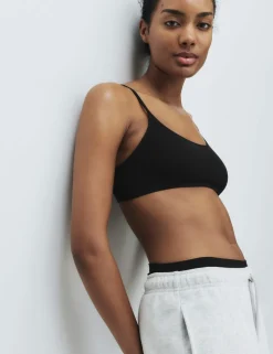 3 Pack Seamless Non Wired Micro Crop Tops