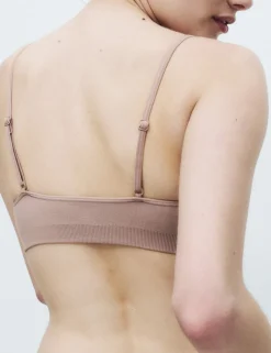 3 Pack Seamless Non Wired Micro Crop Tops