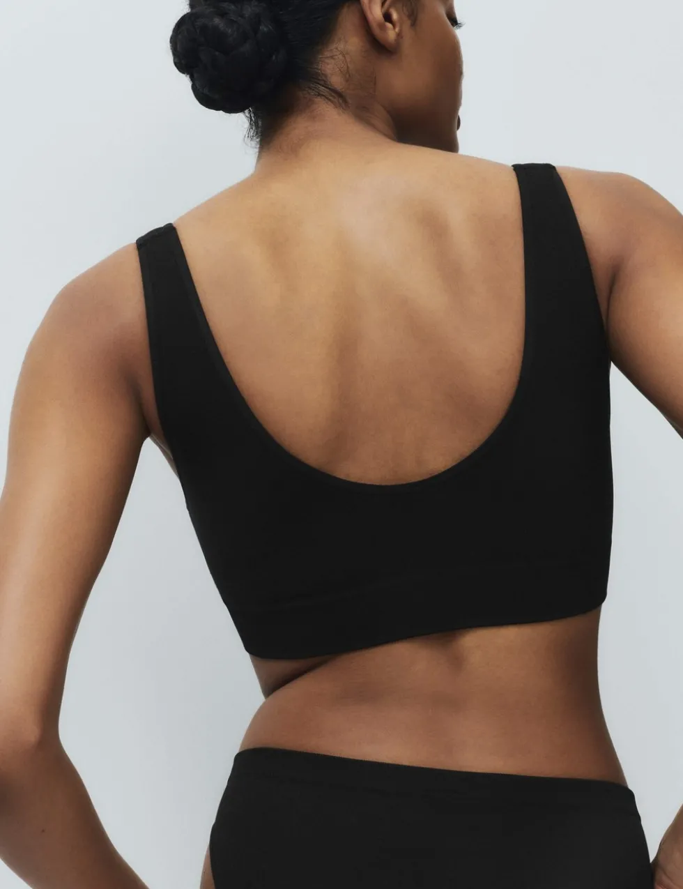 3 Pack Seamless V-Neck Crop Tops