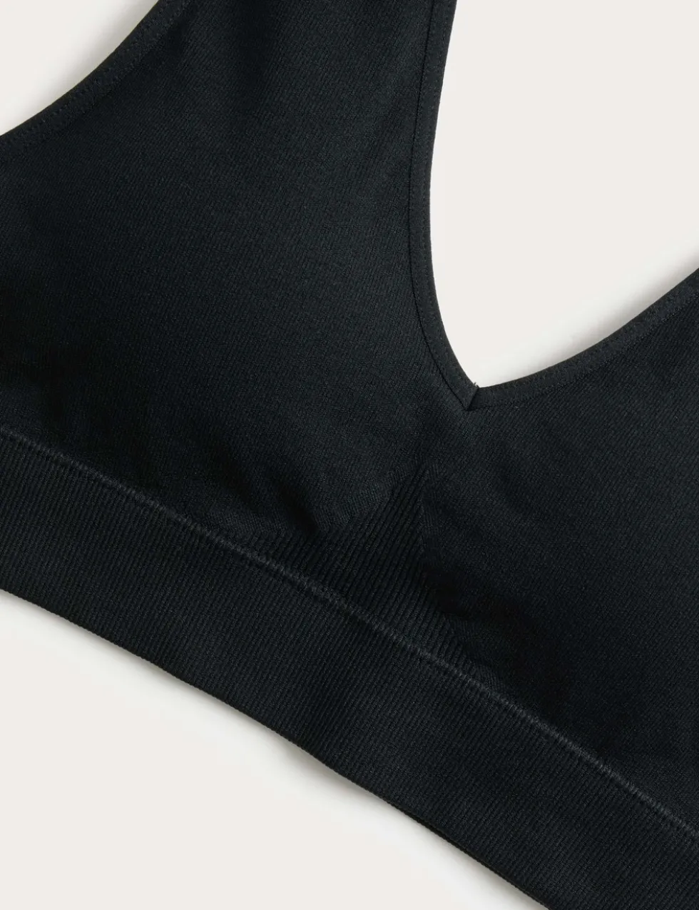 3 Pack Seamless V-Neck Crop Tops