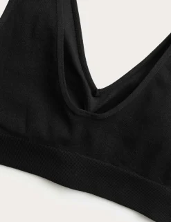 3 Pack Seamless V-Neck Crop Tops