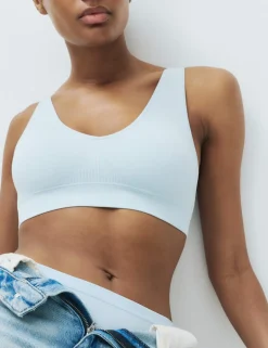 3 Pack Seamless V-Neck Crop Tops