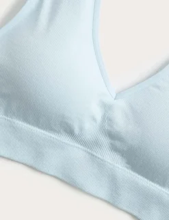 3 Pack Seamless V-Neck Crop Tops