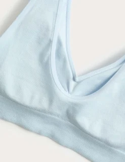 3 Pack Seamless V-Neck Crop Tops