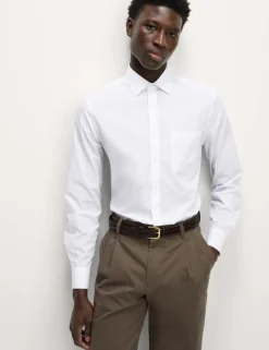 2 Pack Skinny Fit Easy Iron Cotton Blend Shirts