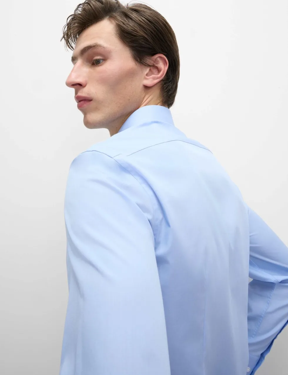 2 Pack Skinny Fit Easy Iron Cotton Blend Shirts