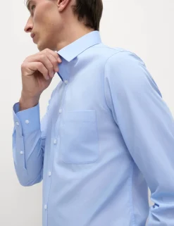 2 Pack Skinny Fit Easy Iron Cotton Blend Shirts