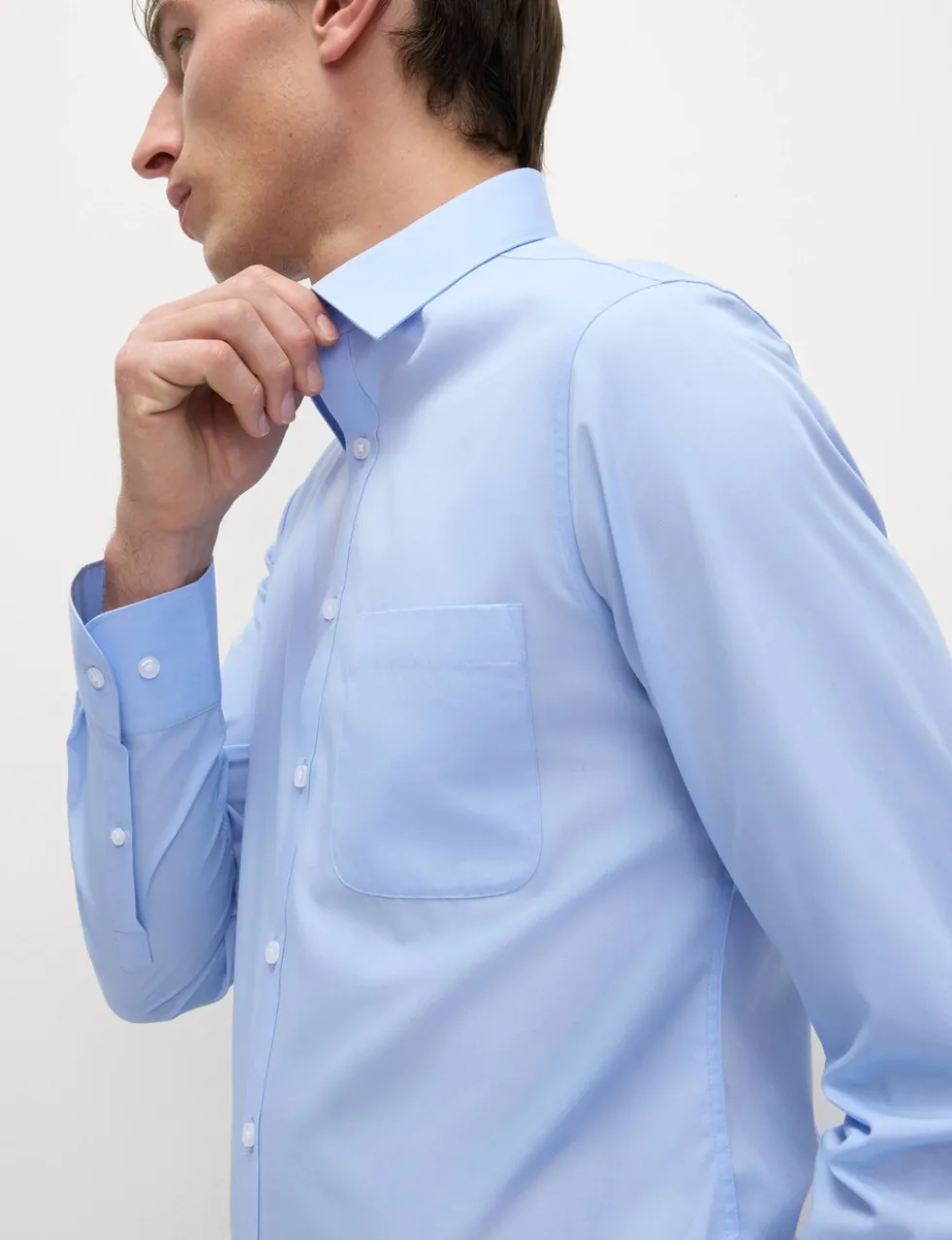 2 Pack Skinny Fit Easy Iron Cotton Blend Shirts