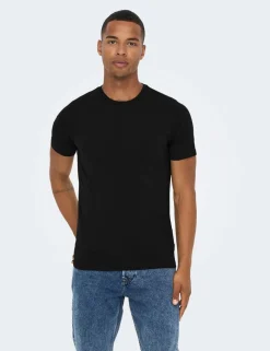 2 Pack Slim Fit Cotton Rich Crew Neck T-Shirts