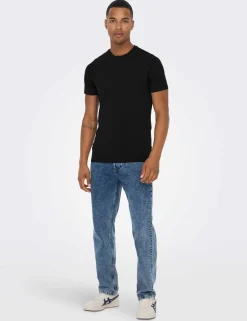 2 Pack Slim Fit Cotton Rich Crew Neck T-Shirts