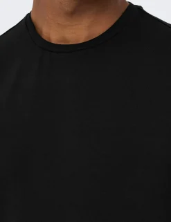 2 Pack Slim Fit Cotton Rich Crew Neck T-Shirts