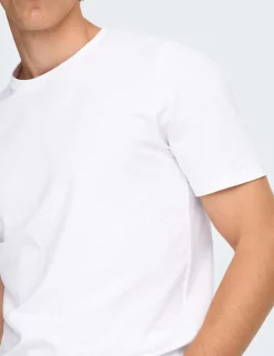 2 Pack Slim Fit Cotton Rich Crew Neck T-Shirts