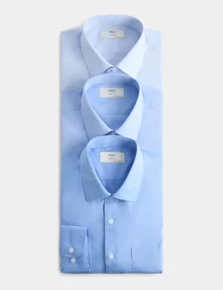 3 Pack Slim Fit Easy Iron Shirts