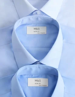 3 Pack Slim Fit Easy Iron Shirts