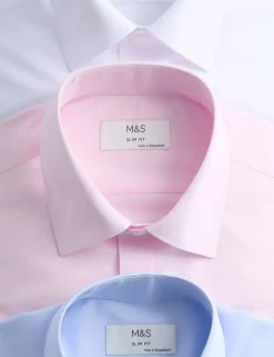 3 Pack Slim Fit Easy Iron Shirts