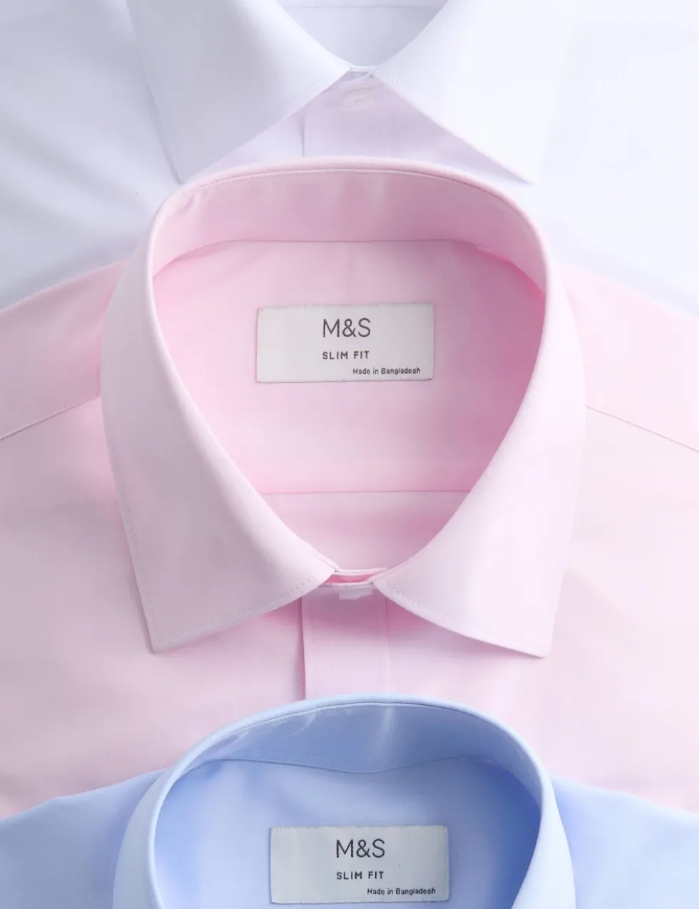 3 Pack Slim Fit Easy Iron Shirts