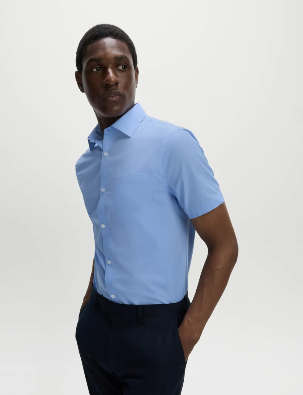 3 Pack Slim Fit Easy Iron Short Sleeve Shirts