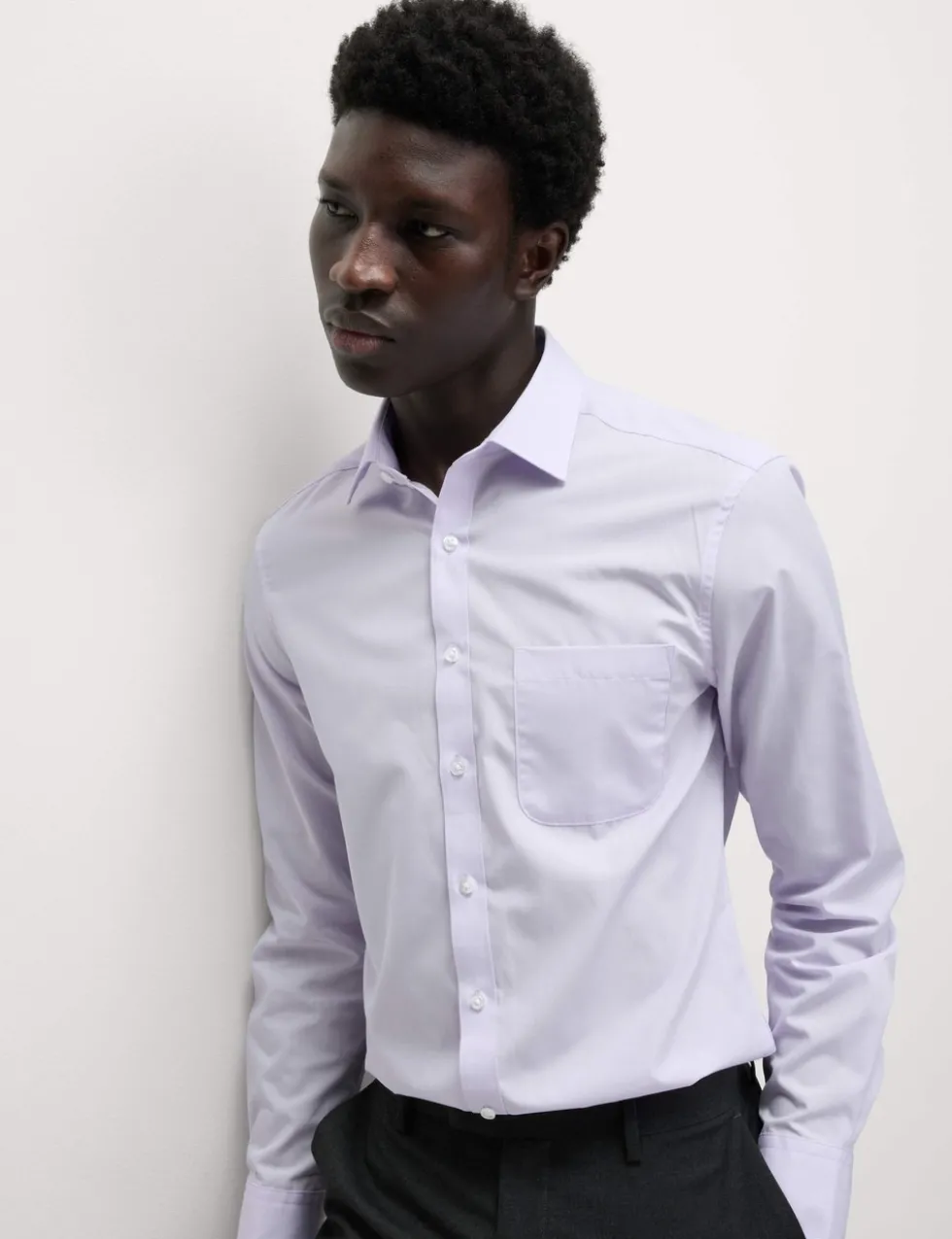 3 Pack Slim Fit Easy Iron Cotton Blend Shirts