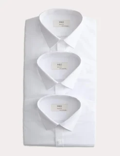 5 Pack Slim Fit Easy Iron Long Sleeve Shirts