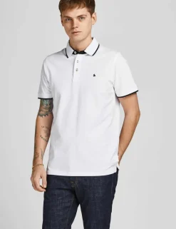 2 Pack Slim Fit Pure Cotton Tipped Polo Shirts