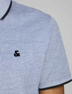 2 Pack Slim Fit Pure Cotton Tipped Polo Shirts