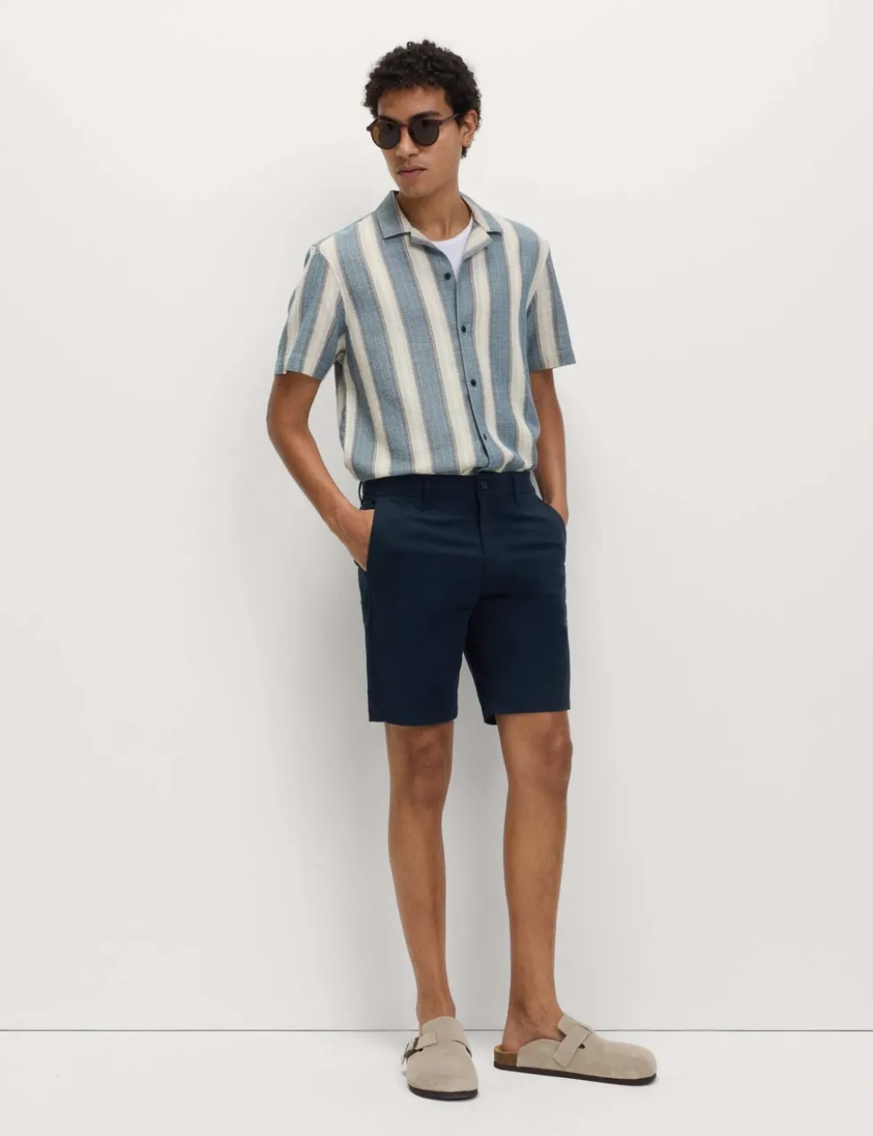 2 Pack Slim Fit Stretch Chino Shorts