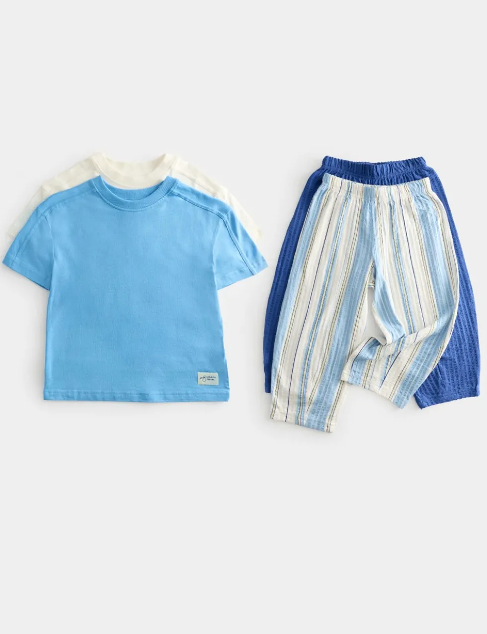 2 Pack Striped Pyjama Sets (1-8 Yrs)