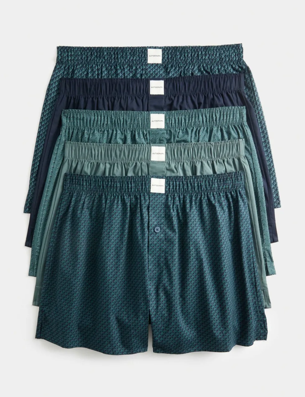 5 Pack Supima® Cotton Rich Woven Boxers