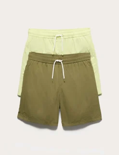 2 Pack Swim Shorts (6-16 Yrs)