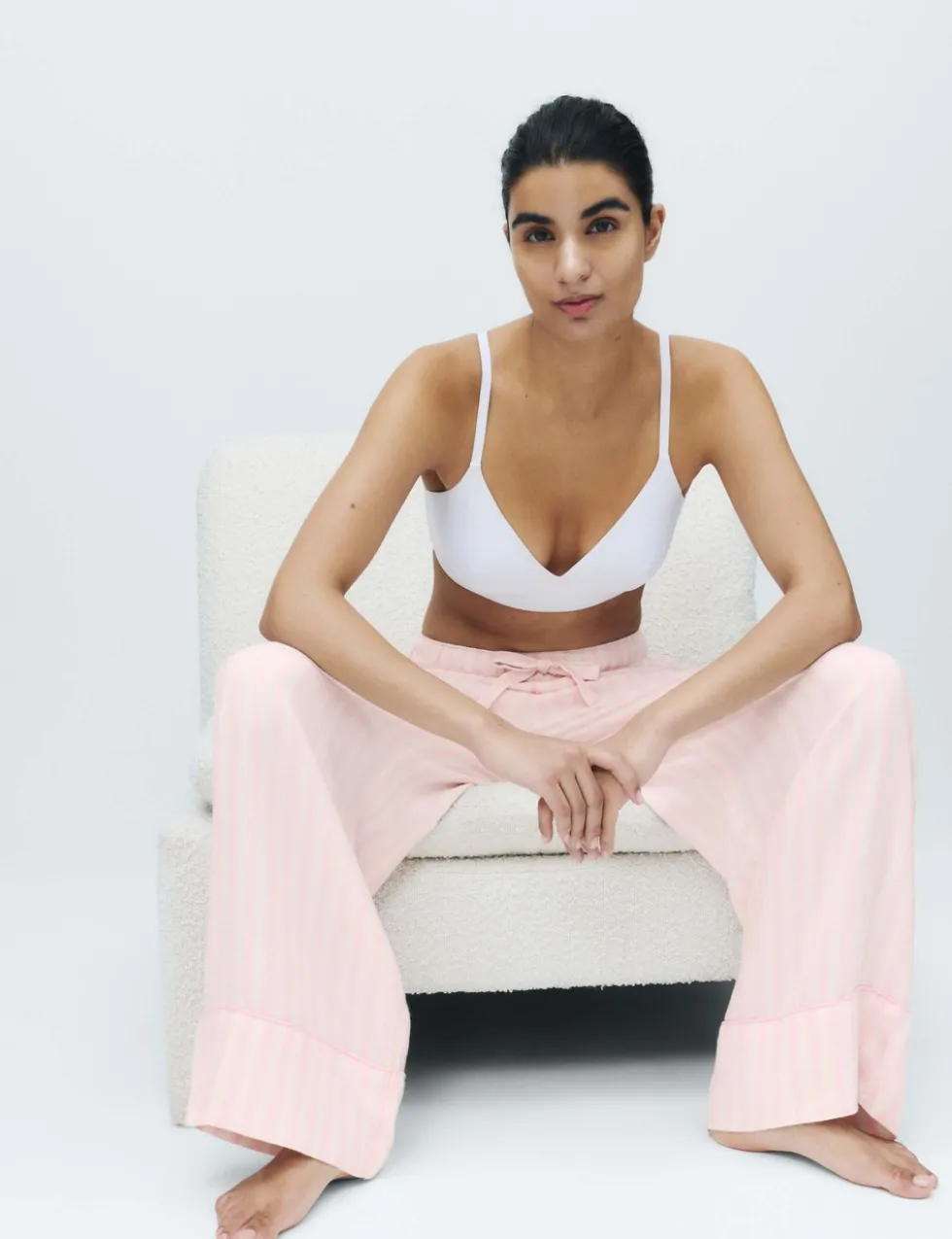 2 Pack Twill Wide Leg Pyjama Bottoms