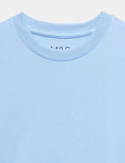 2 Pack Unisex Pure Cotton School T-Shirts (2-16 Yrs)