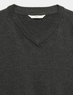 2 Pack Unisex Pure Cotton School Jumper (3-18 Yrs)