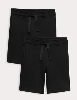 2 Pack Unisex School Sweat Shorts (2-16 Yrs)