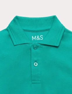 2 Pack Unisex Stain Resist School Polo Shirts (2-18 Yrs)