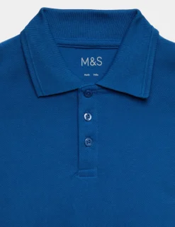 2 Pack Unisex Stain Resist School Polo Shirts (2-18 Yrs)