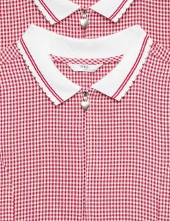 2 Pack Zip Gingham School Dresses (2-14 Yrs)
