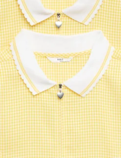 2 Pack Zip Gingham School Dresses (2-14 Yrs)