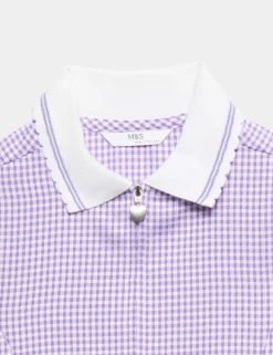 2 Pack Zip Gingham School Dresses (2-14 Yrs)