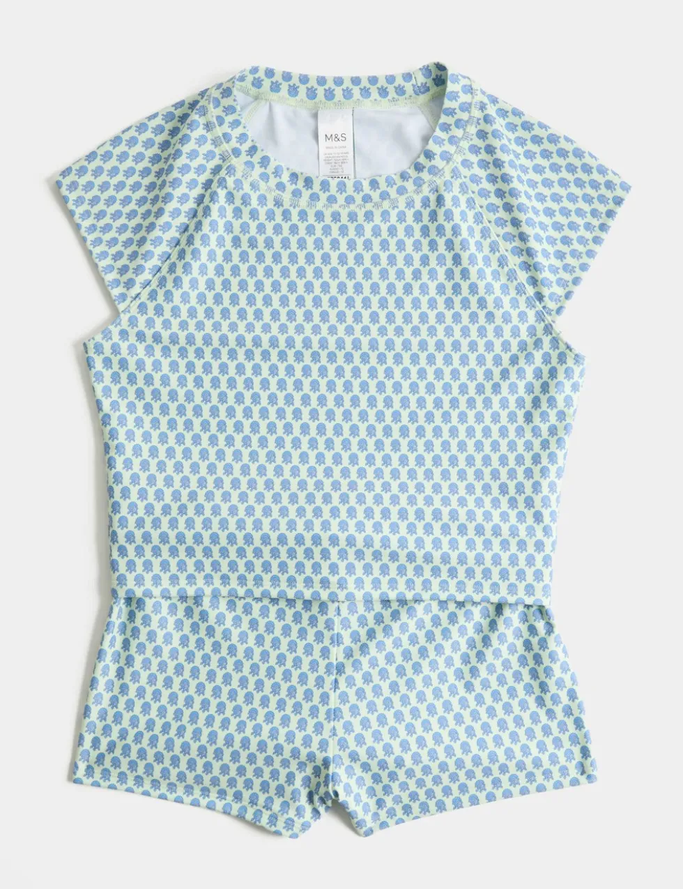 2 Piece Block Print Swim Set (6-16 Yrs)