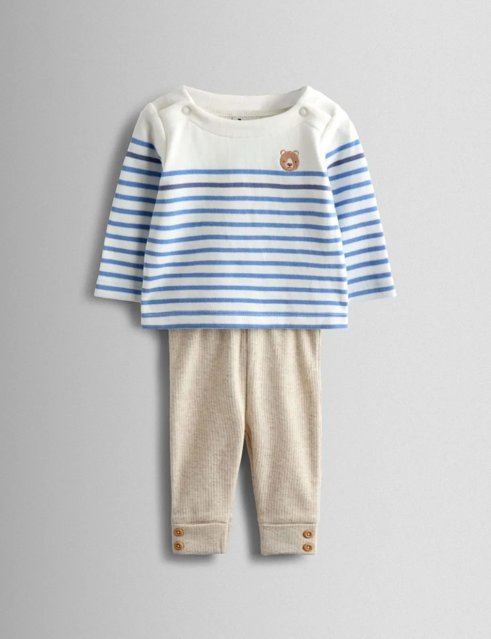 2 Piece Cotton Rich Bear Outfit (0-24 Mths)
