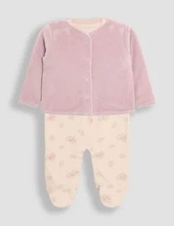 2 Piece Cotton Rich Floral Outfit (7lbs-12 Mths)