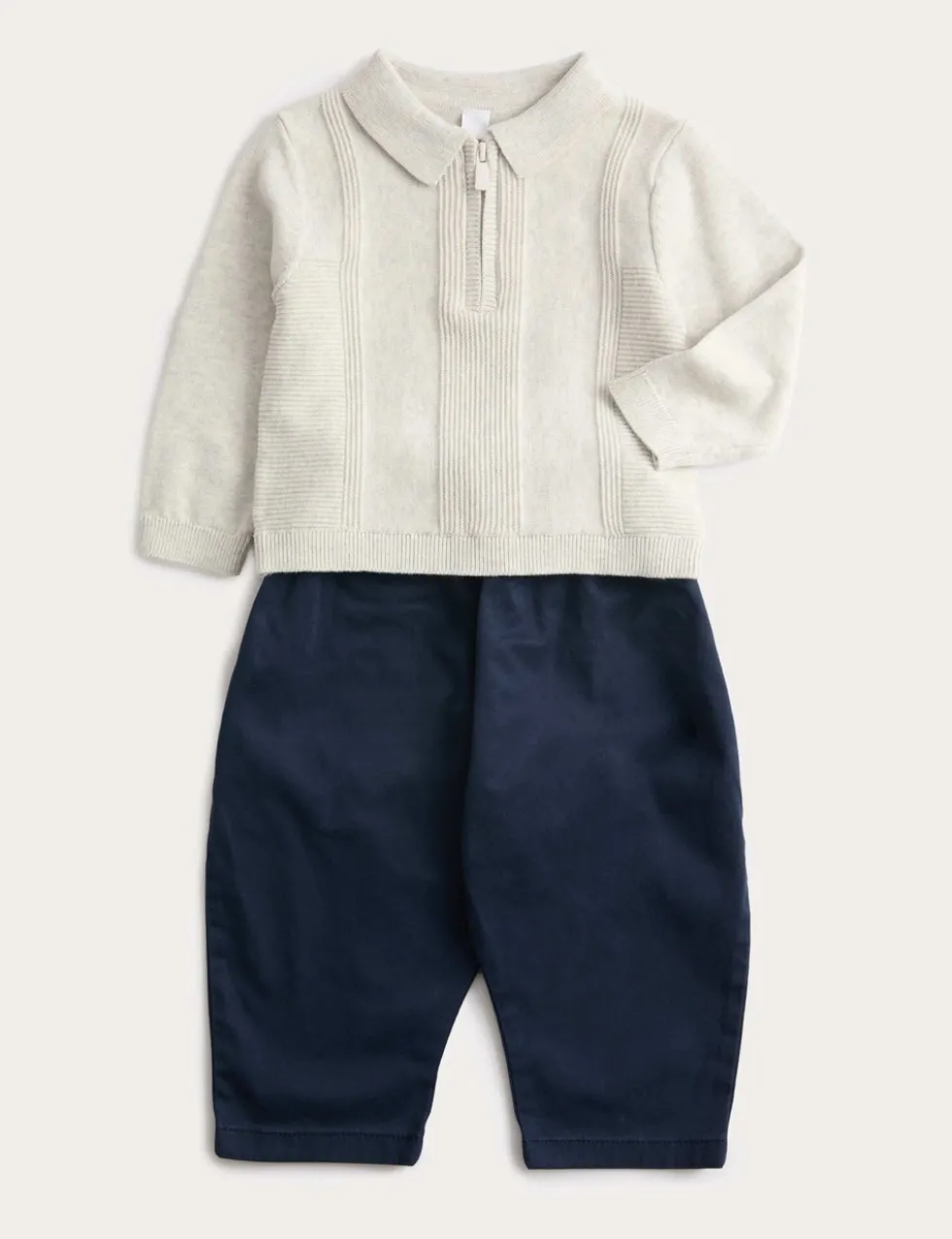 2 Piece Cotton Rich Half Zip Outfit (0-6 Yrs)