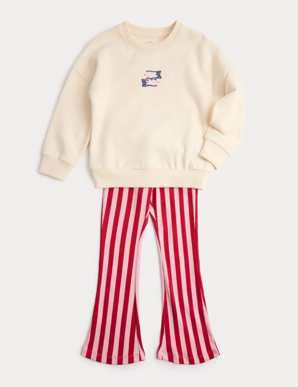 2 Piece Cotton Rich Kickflare Outfit (4-8 Yrs)