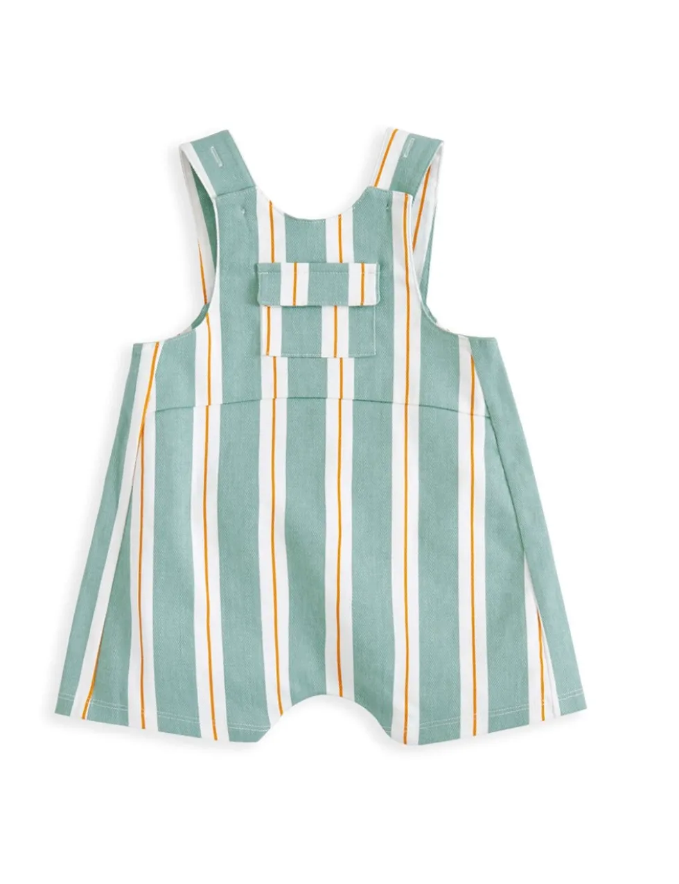 2 Piece Cotton Rich Striped Dungaree Outfit (0-3 Years)