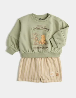 2 Piece Cotton Rich Winnie the Pooh™ Outfit (0-3 Yrs)