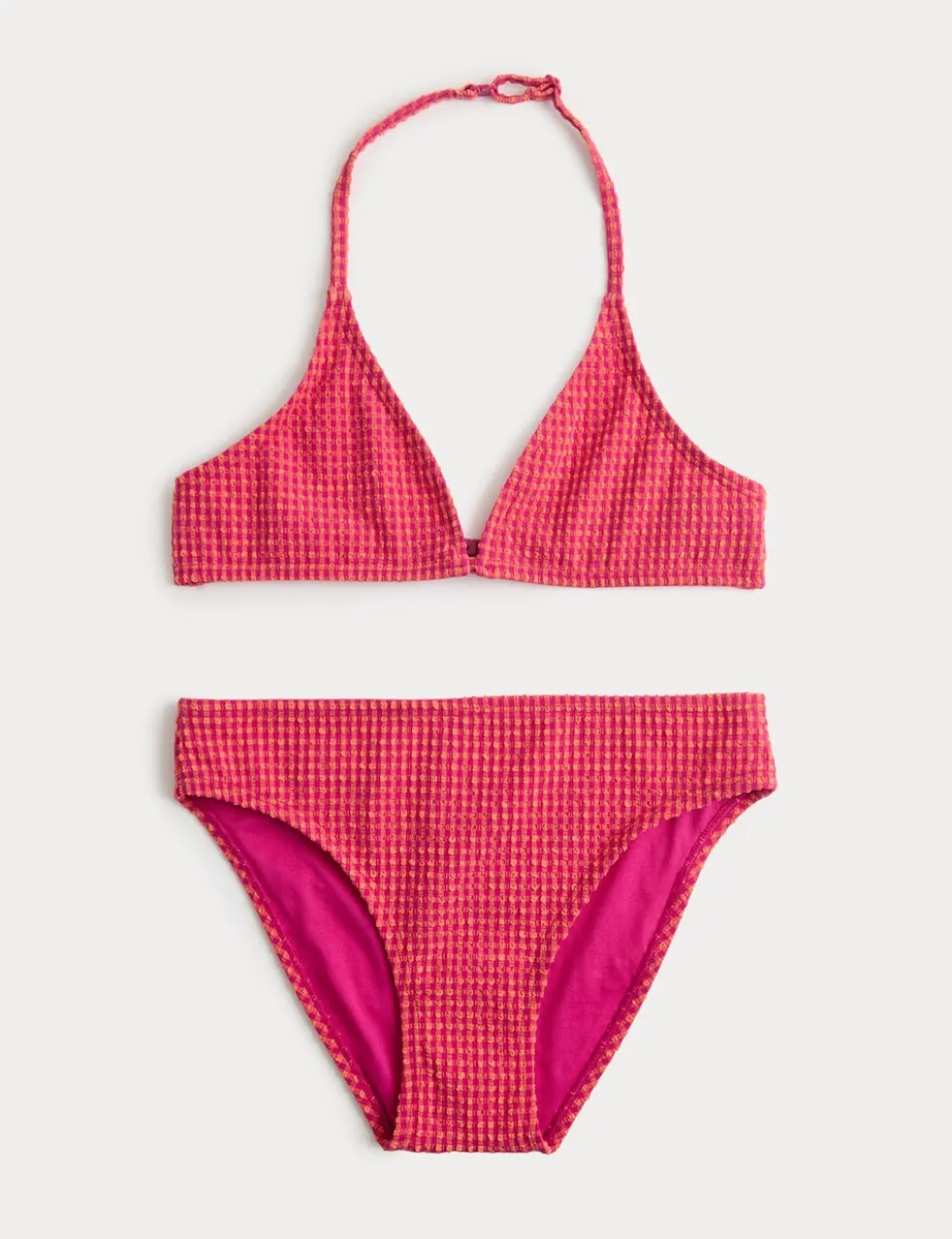 2 Piece Gingham Halterneck Bikini (6-16 Yrs)