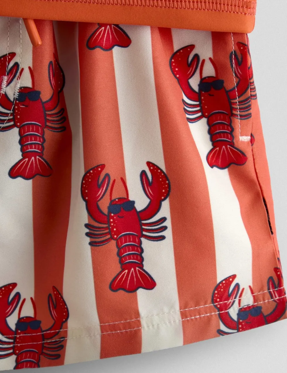 2 Piece Lobster Long Sleeve Rash Vest Set (6 Mths - 6 Yrs)