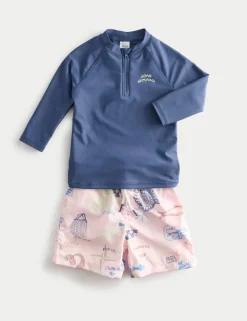 2 Piece Printed Swim Set (2-8 Yrs)