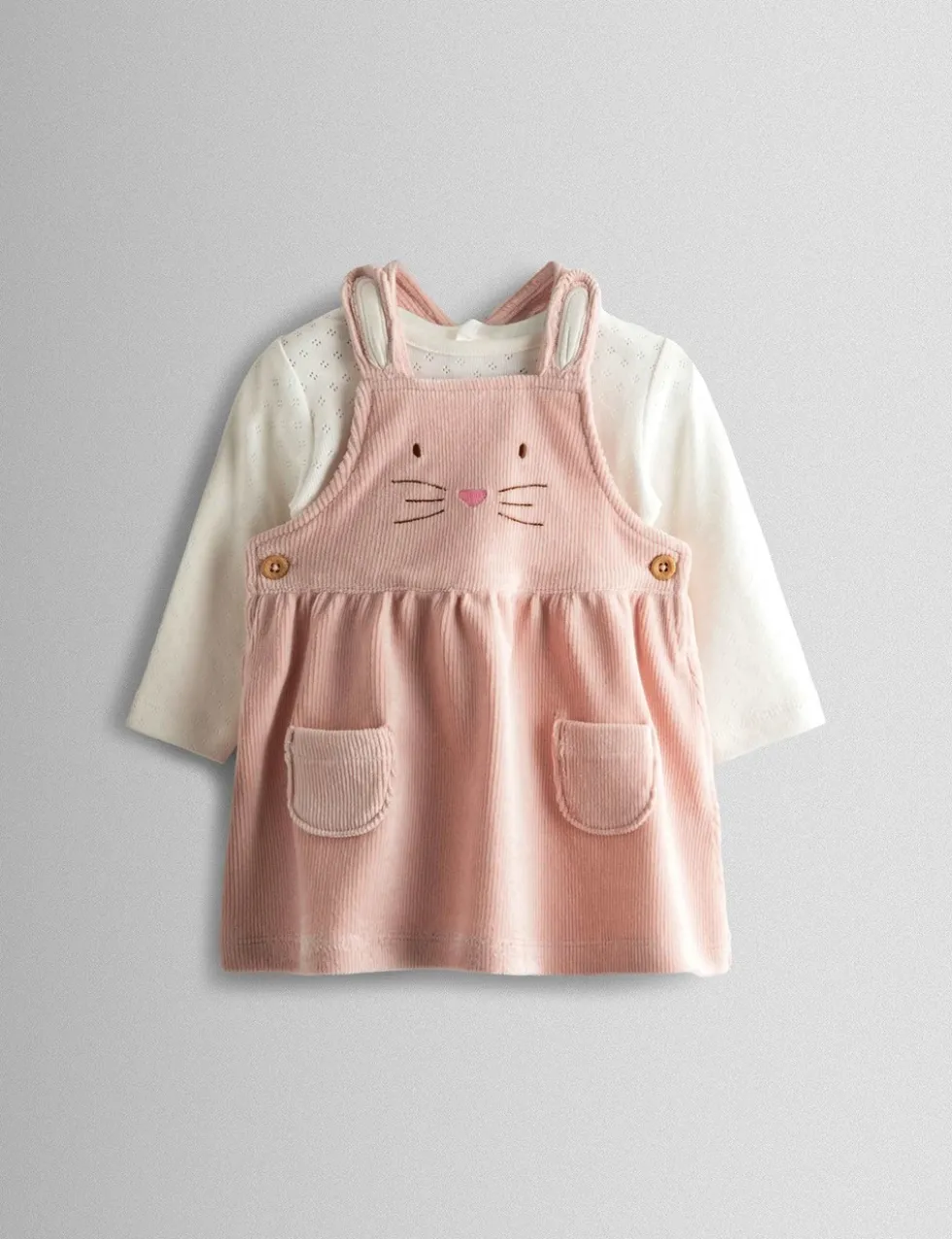 2 Piece Pure Cotton Bunny Outfit (0-24 Mths)